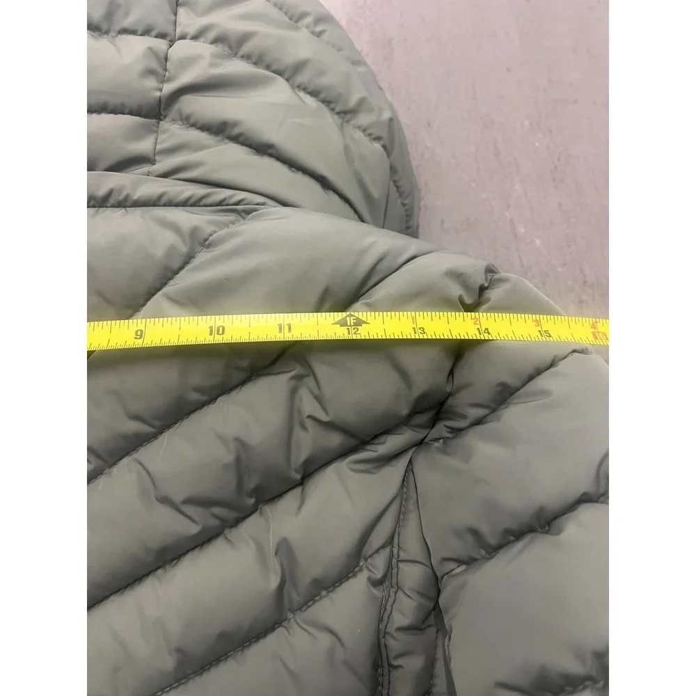 Michael Kors Puffer Jacket Women's Small Gray Ultra Lightweight Full Zip Outdoor